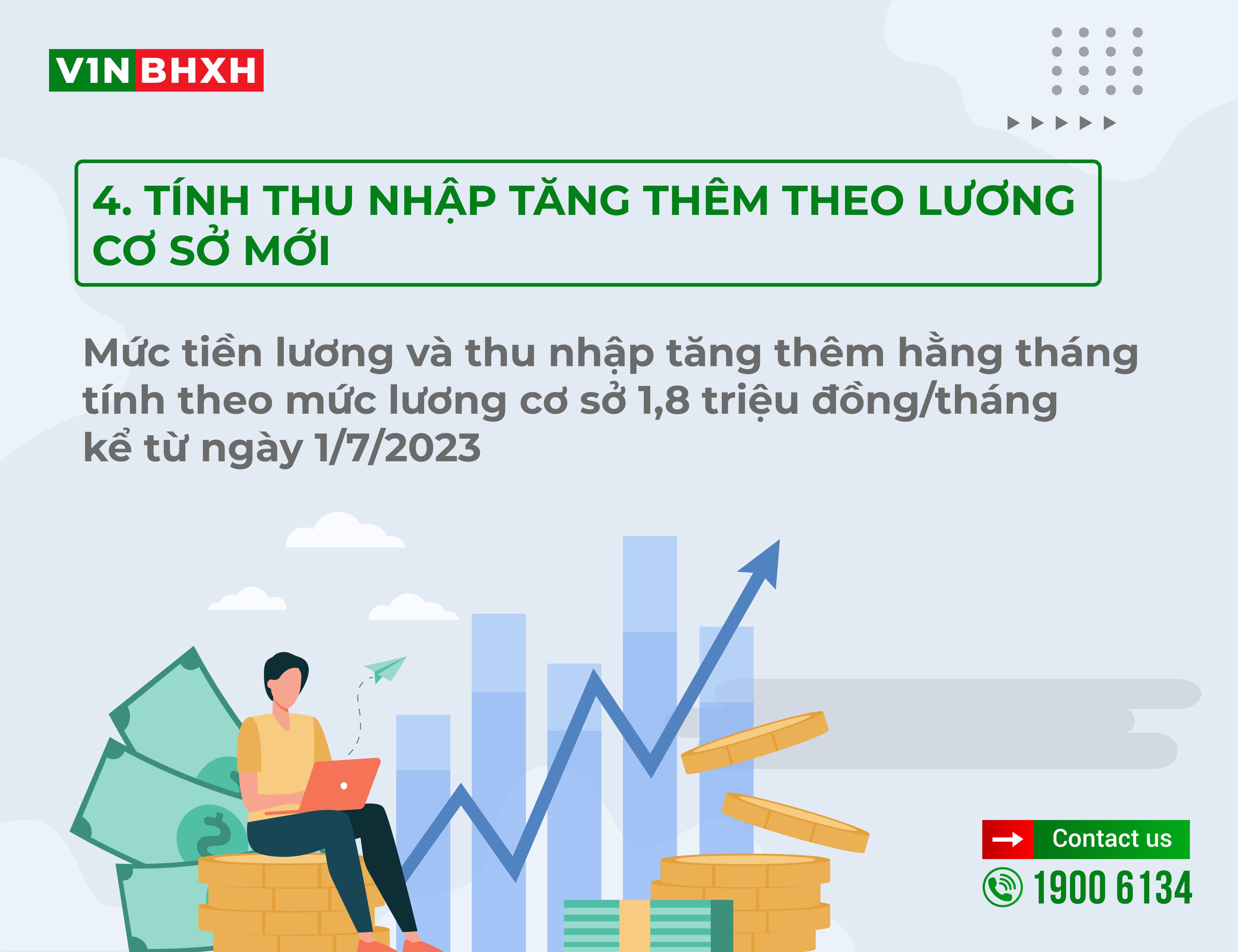 Tính thu nhập tăng thêm theo lương cơ sở mới